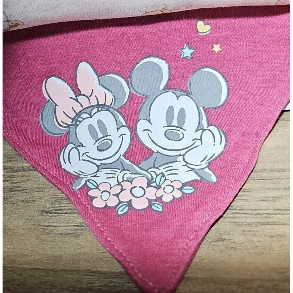 Bibs 3 Pack Disney Baby Minnie & Mickey Mouse Multi Pack Bibs Pack Of 3